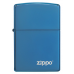 ISQUEIRO ZIPPO AZUL SAPHIRE COM LOGO